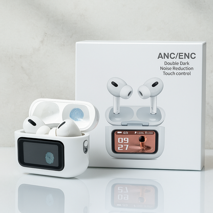 Audífonos inhalambricos con pantalla táctil para iphone y android
