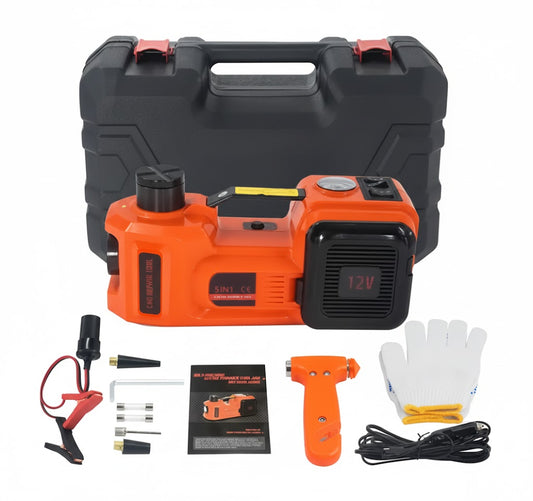 🔧🚗 Super Gato Hidráulico Eléctrico Portátil 4 en 1 — Tu asistente ideal en la carretera ⚡