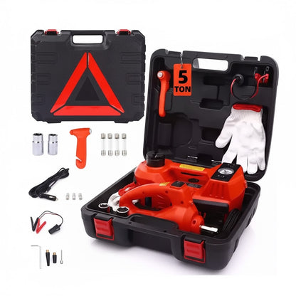 🔧🚗 Super Gato Hidráulico Eléctrico Portátil 4 en 1 — Tu asistente ideal en la carretera ⚡